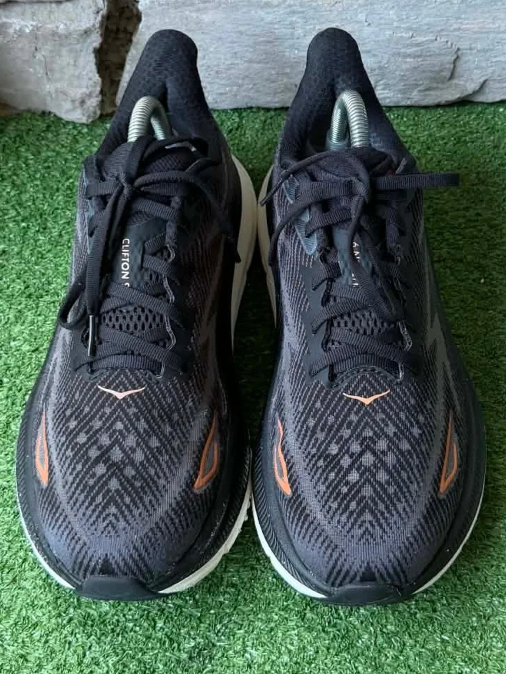 Hoka One One Clifton 9 Black/Rosegold Womens Sneakers
